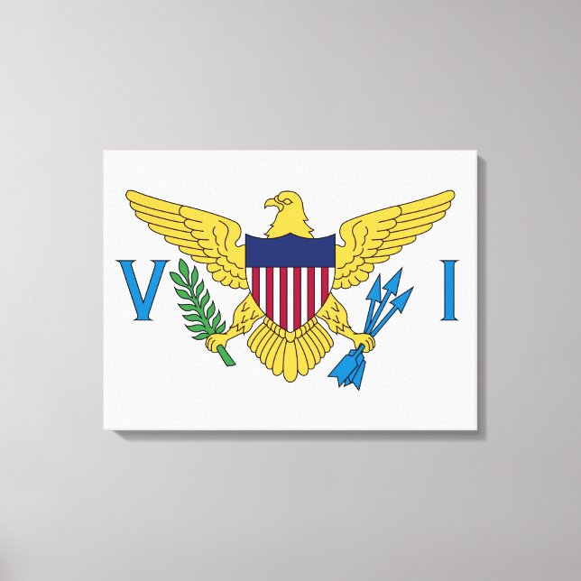 Toile Drapeau des îles Vierges américaines (Recto)