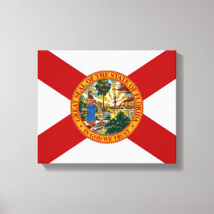 Toile Drapeau d'État de Floride Imprimer