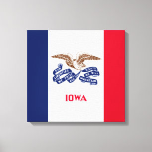 Toile Drapeau d'État de l'Iowa