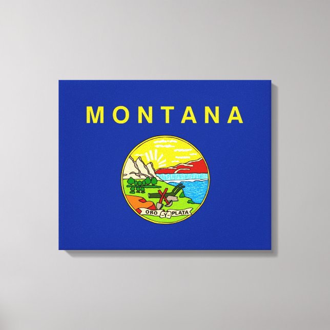 Toile Drapeau d'État du Montana (Recto)