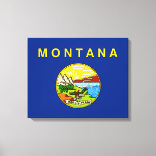 Toile Drapeau d'État du Montana