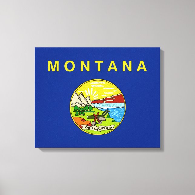 Toile Drapeau d'État du Montana (Recto)