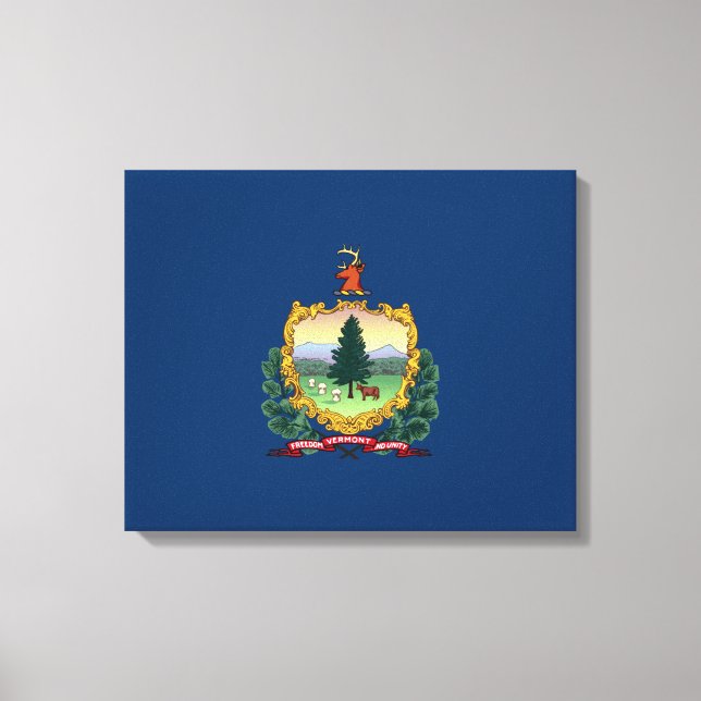 Toile Drapeau d'État du Vermont (Recto)