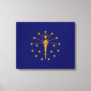Toile Drapeau d'état Indiana