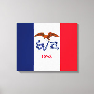 Toile Drapeau d'État Iowa