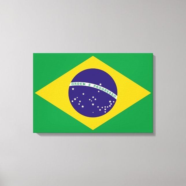 Toile Drapeau du Brésil Bandeira do Brasil (Recto)