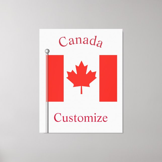 Toile Drapeau du Canada Thunder_Cove (Recto)