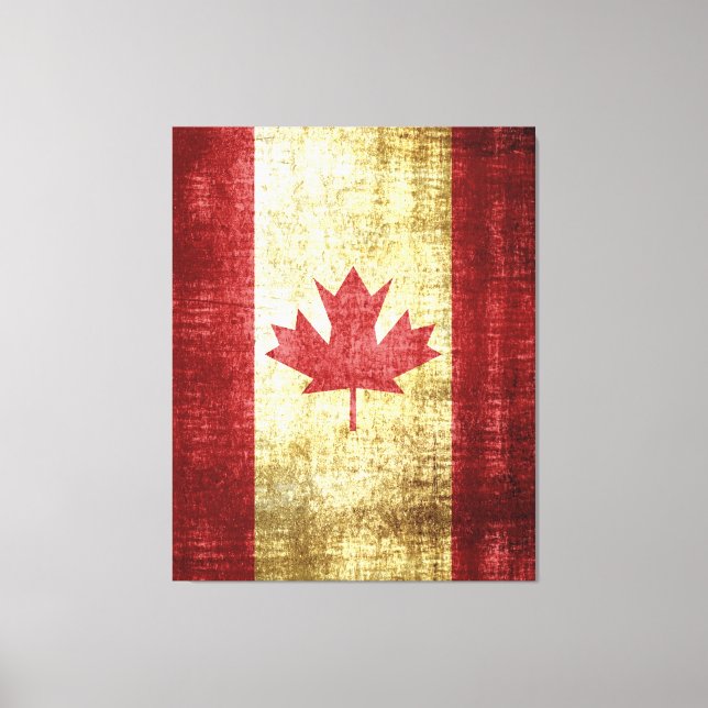 Toile Drapeau du Canada Vintage (Recto)
