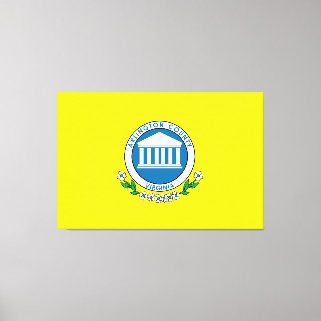 Toile Drapeau du comté d'Arlington (Recto)