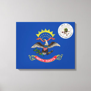Toile Drapeau du Dakota du Nord