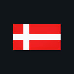 Toile Drapeau du Danemark<br><div class="desc">Le drapeau du Danemark est fait d'une croix blanche sur un arrière - plan rouge. C'est un grand cadeau pour ceux qui aiment le Danemark ou ont un héritage danois. Ce design est également disponible sur de nombreux autres produits pour vous de choisir parmi.</div>