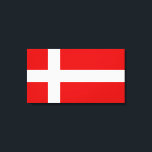 Toile Drapeau du Danemark<br><div class="desc">Le drapeau du Danemark est fait d'une croix blanche sur un arrière - plan rouge. C'est un grand cadeau pour ceux qui aiment le Danemark ou ont un héritage danois. Ce design est également disponible sur de nombreux autres produits pour vous de choisir parmi.</div>