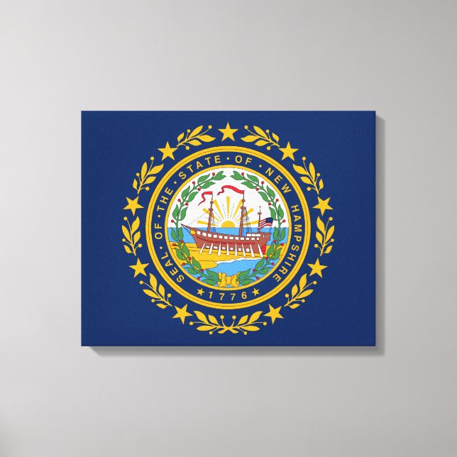 Toile Drapeau du New Hampshire (Recto)