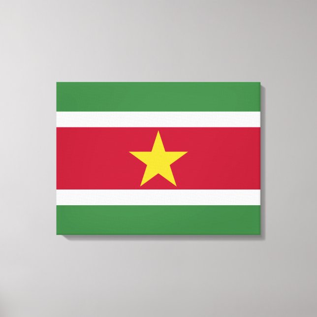 Toile Drapeau du Suriname (Recto)
