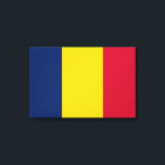 Toile Drapeau du Tchad (pays africain)<br><div class="desc">Ce dessin présente le drapeau national du Tchad (officiellement connu sous le nom de République du Tchad), un pays enclavé du centre-nord de l'Afrique. Le Tchad est bordé par la Libye au nord, le Soudan à l'est, la République Centrafricaine au sud, le Cameroun au sud-ouest, le Nigeria au sud-ouest (au...</div>