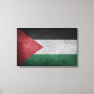 Toile Drapeau en détresse de la Palestine