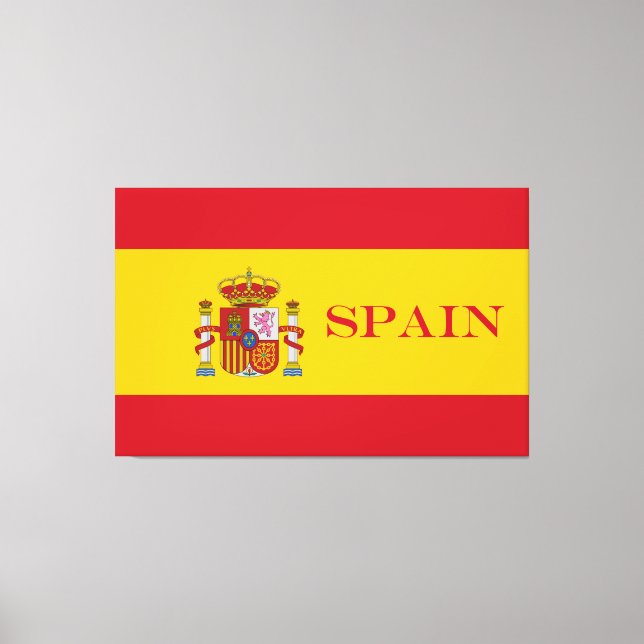 Toile Drapeau Espagne - Bandera de Espana (Recto)