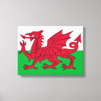 Drapeau gallois (Pays de Galles) (Dragon gallois)