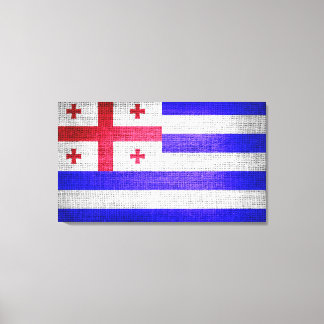 Toile Drapeau Grunge Ajaria