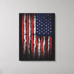 Toile Drapeau Grunge U.S.A