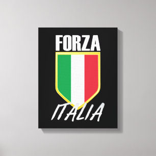 Toile Drapeau italien Forza Italia Soccer