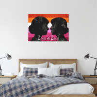 Drapeau lesbien avec deux silhouettes de femmes 