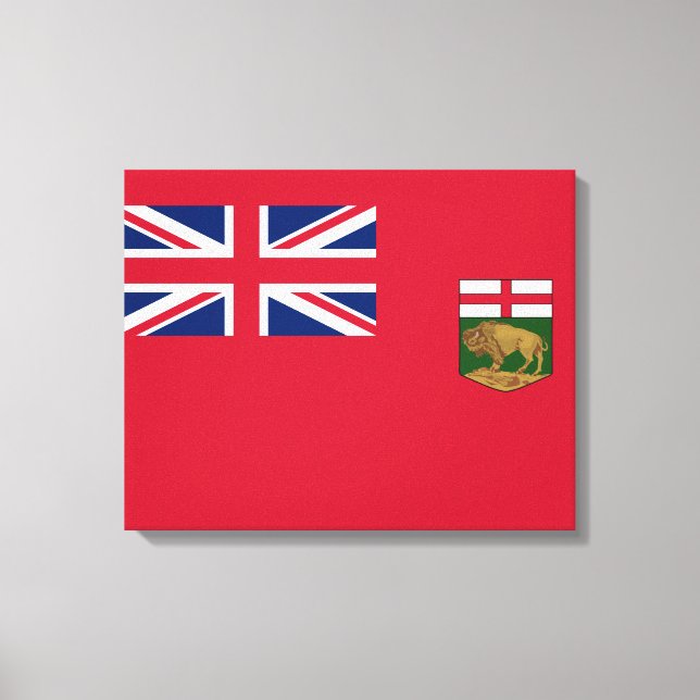 Toile Drapeau Manitoba (Recto)