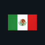 Toile Drapeau mexicain<br><div class="desc">Drapeau mexicain La toile brillante de Zazzle est faite d'un mélange coton-poly sans additif et dispose d'un revêtement spécial réceptif à l'encre qui protège la surface imprimée contre la fissuration lorsqu'elle est étirée. Réalisées en tissage serré idéal pour tout œuvres d'art et photographie, le séchage instantané des toiles en brillant...</div>