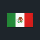 Toile Drapeau mexicain<br><div class="desc">Drapeau mexicain La toile brillante de Zazzle est faite d'un mélange coton-poly sans additif et dispose d'un revêtement spécial réceptif à l'encre qui protège la surface imprimée contre la fissuration lorsqu'elle est étirée. Réalisées en tissage serré idéal pour tout œuvres d'art et photographie, le séchage instantané des toiles en brillant...</div>