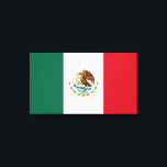 Toile Drapeau mexicain (Mexique)<br><div class="desc">Ce dessin présente le drapeau national du Mexique (México), officiellement connu sous le nom des États-Unis mexicains (Estados Unidos Mexicanos). Le Mexique est un pays de la région sud de l'Amérique du Nord. La nation mexicaine est bordée au nord par les États-Unis ; au sud et à l'ouest par l'océan...</div>