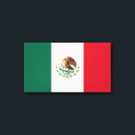 Toile Drapeau mexicain (Mexique)<br><div class="desc">Ce dessin présente le drapeau national du Mexique (México), officiellement connu sous le nom des États-Unis mexicains (Estados Unidos Mexicanos). Le Mexique est un pays de la région sud de l'Amérique du Nord. La nation mexicaine est bordée au nord par les États-Unis ; au sud et à l'ouest par l'océan...</div>