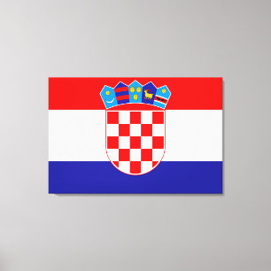 Toile Drapeau national de Croatie Zastava Hrvatske
