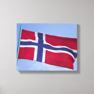 Toile Drapeau norvégien RF)