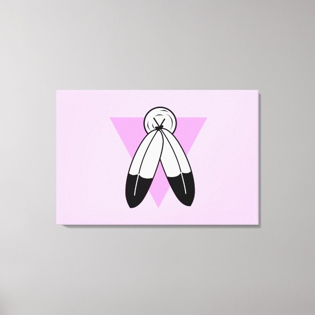 Toile Drapeau Triangle Rose Two-Spirit (Recto)