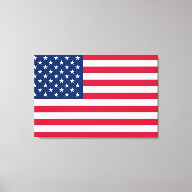 Toile Drapeau USA - États-Unis d'Amérique - Patriotique (Recto)