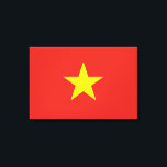 Toile Drapeau vietnamien (Vietnam)<br><div class="desc">Ce dessin présente le drapeau national du Vietnam (officiellement connu sous le nom de République socialiste du Vietnam), un pays d'Asie du Sud-Est. C'est le pays le plus à l'est de la péninsule indochinoise. Le Vietnam a des frontières terrestres avec la Chine au nord, et le Laos et le Cambodge...</div>