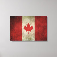 Drapeau vintage en détresse du Canada