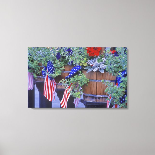 Toile Drapeaux et fleurs à Philipsburg Montana (Recto)