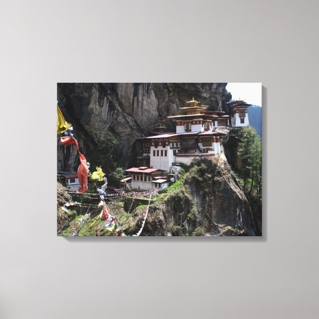 Toile drapeaux taktsang (Recto)