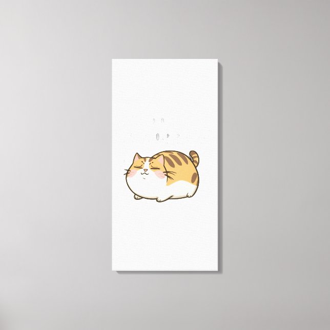 Toile Drôle Chat Lazy - Je le ferai demain (Recto)