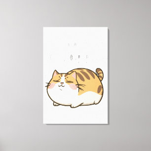 Toile Drôle Chat Lazy - Je le ferai demain
