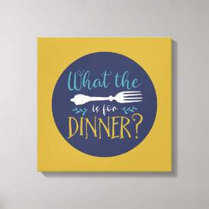 Toile Drôle Cuisine Ce Que La Fourche Retro Art Cuisine