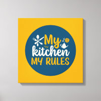 Drôle Cuisine Ma Cuisine Mes Règles Wall Art
