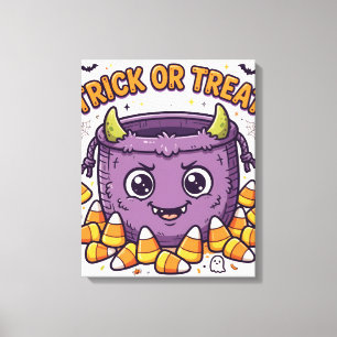 Toile drôle de Halloween pour Trick or Treat