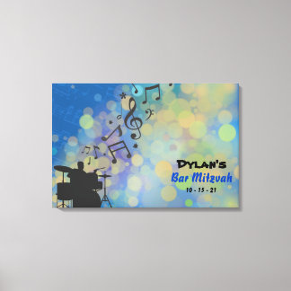 Toile DRUMMER Bar Mitzvah Connexion Carte mémoire