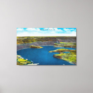 Toile Dry Falls and Falls Lake, barrage Grand Coulee