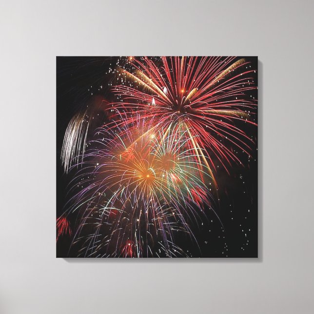 Toile du feu d'artifice du Nouvel An Imprimer (Recto)