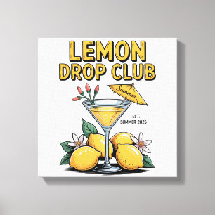 Toile du Lemon Drop Club - Impression d'art de cit