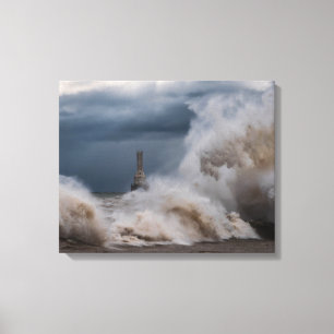 Toile du phare Storm Imprimer