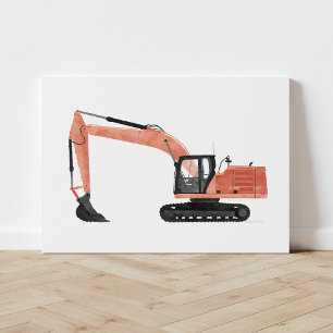 Toile du véhicule de construction de l'excavateur